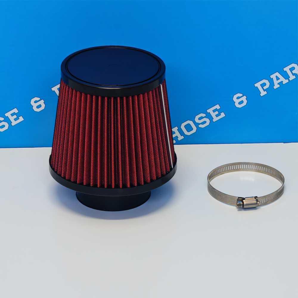 Cone Air Filter 76mm Red
