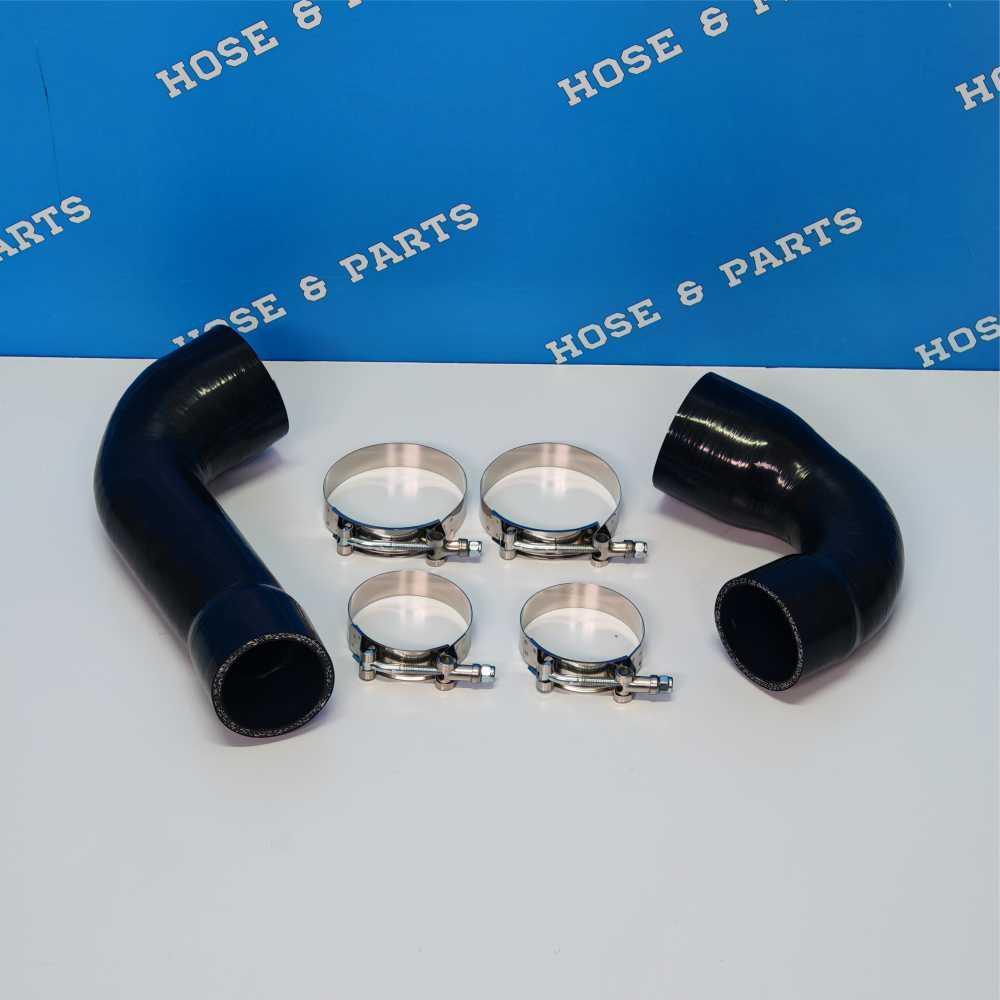 VW Golf MK7 Gti, MK7 R - Audi A3, S3 (8V) Intercooler Inlet and Outlet Silicone Hose Pipe kit (70mm Intercooler side)