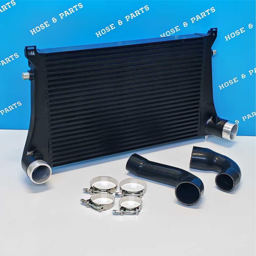 VW MK7 Golf 7 (MQB) Audi S3 (8V) - GEN II BAR AND PLATE + Pipe Kit - 65mm Core - Black Upgrade Intercooler