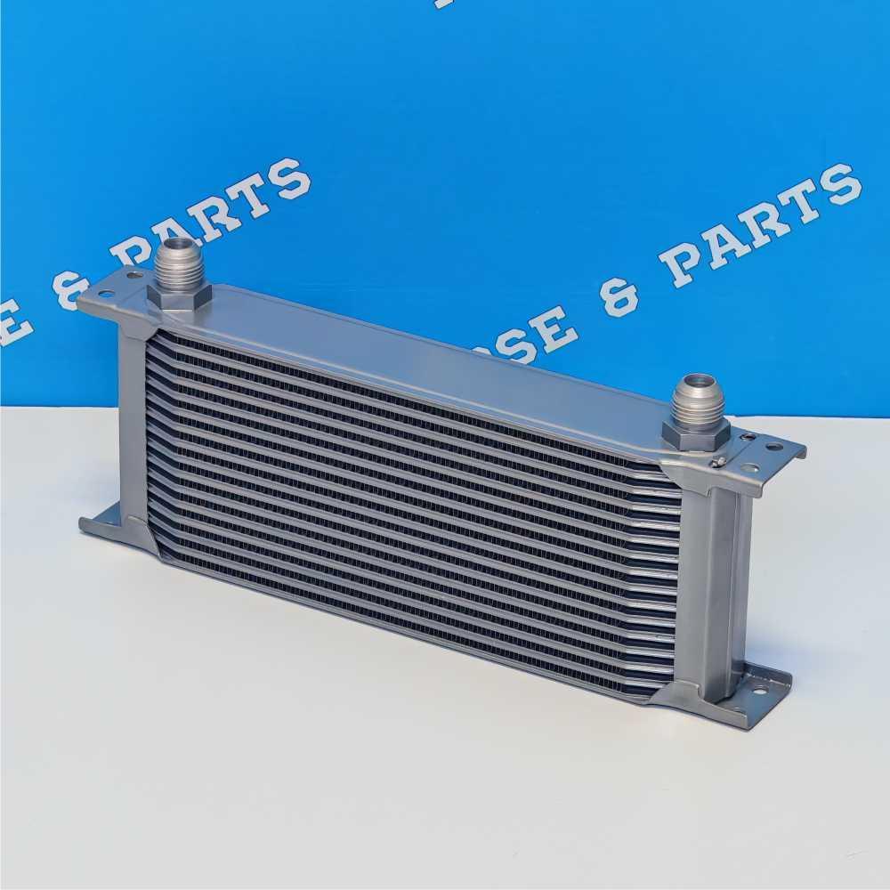 16 Row Universal Oil Cooler AN10 - Silver