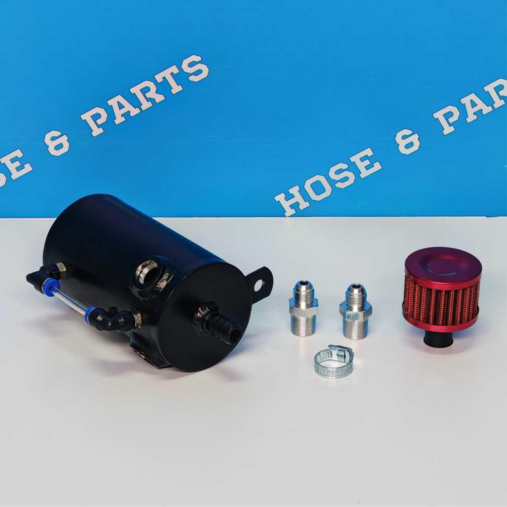 0.5L Universal Oil Catch Can with filter - Black