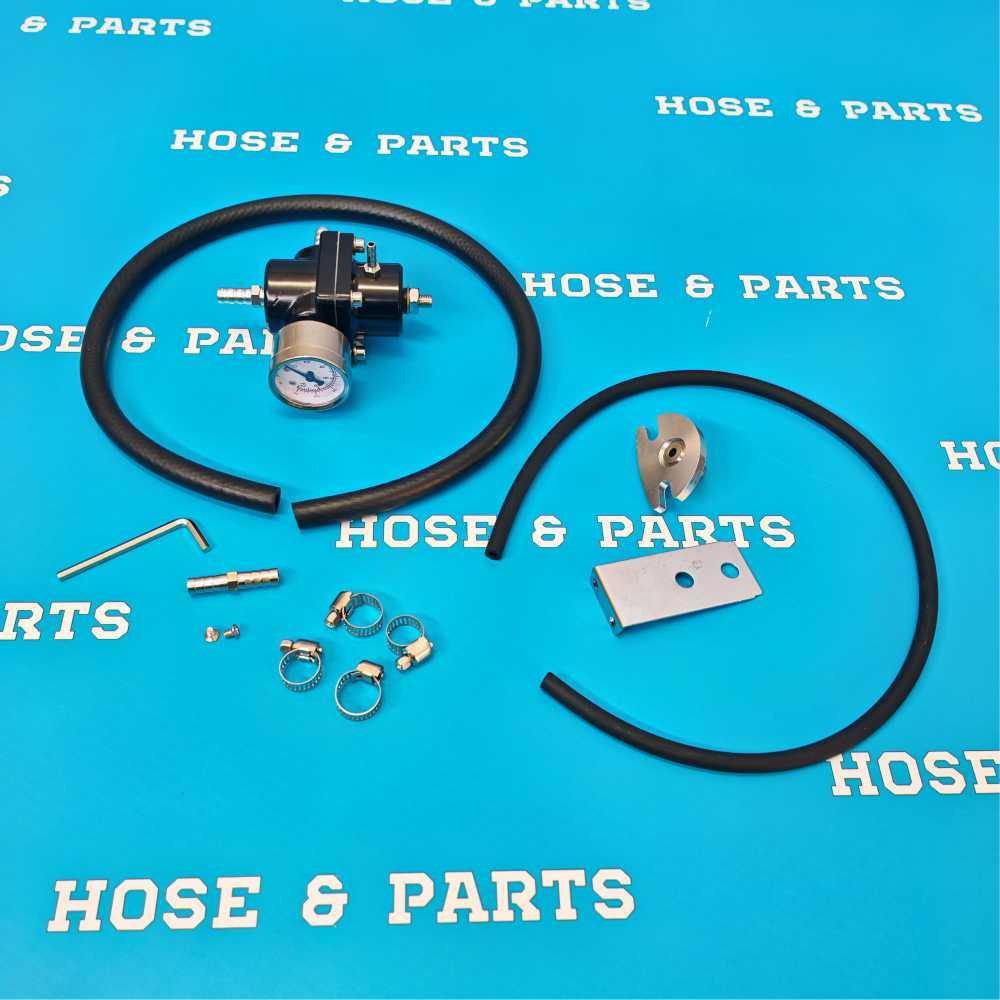 Universal Fuel Pressure Regulator Gauge Kit 0-140 PSI - Foto 13